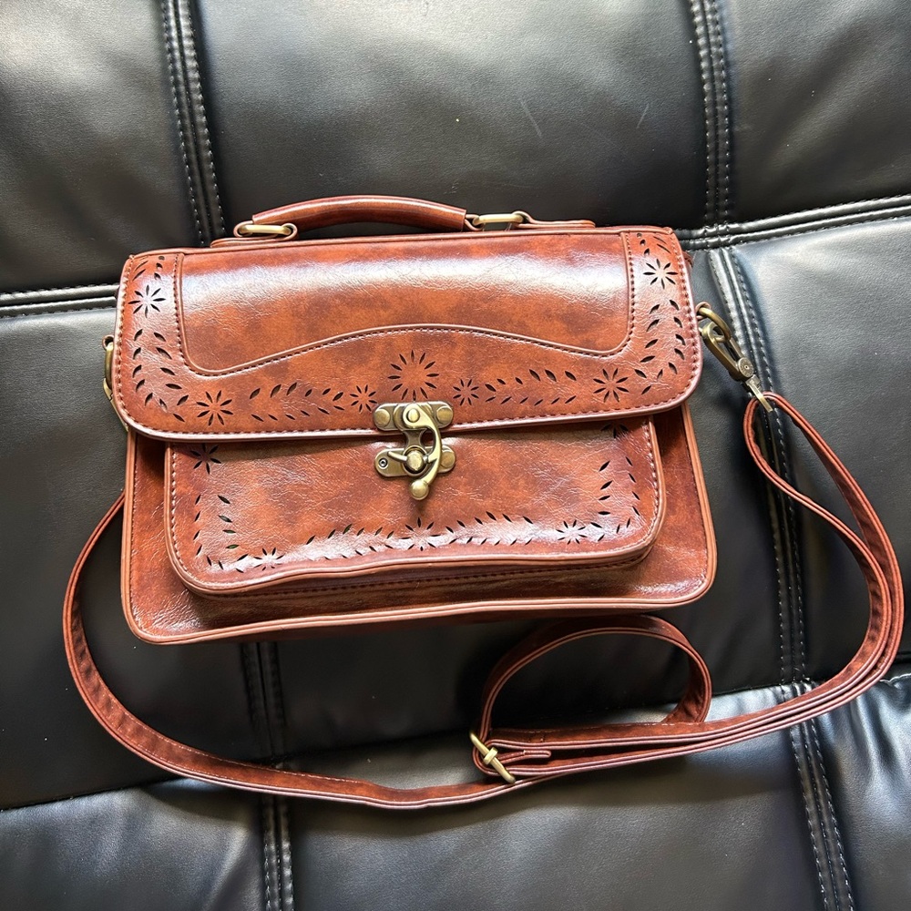 ECOSUSI vintage satchel bag